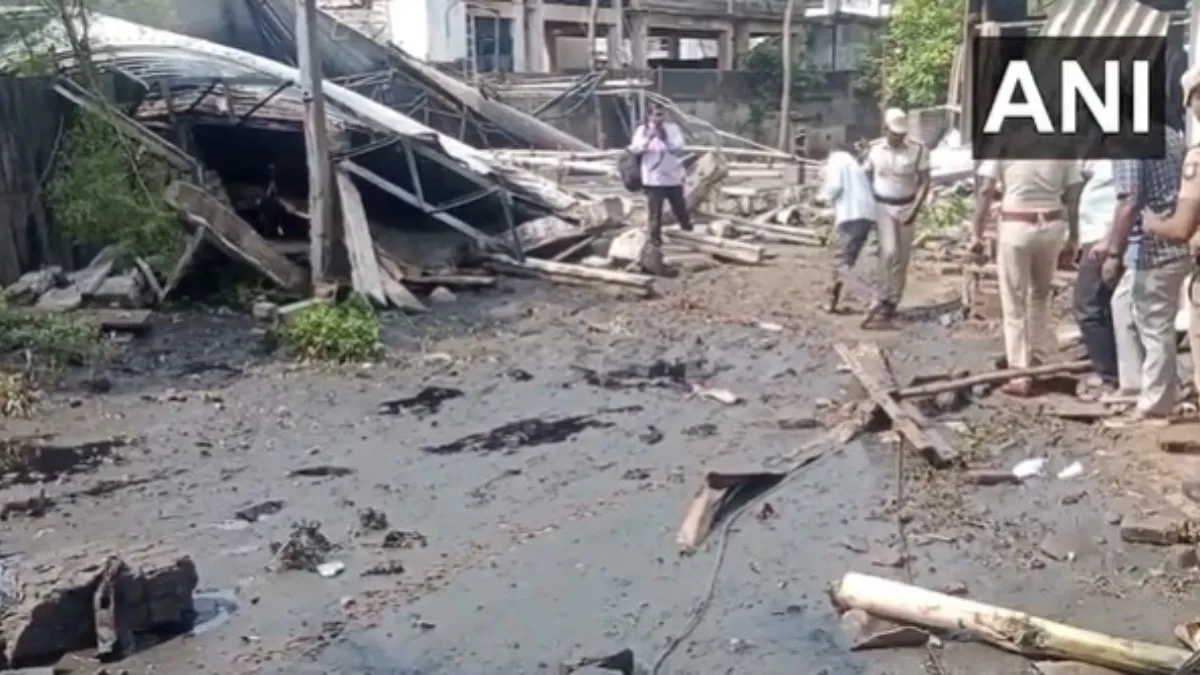 Factory sewage tank explosion