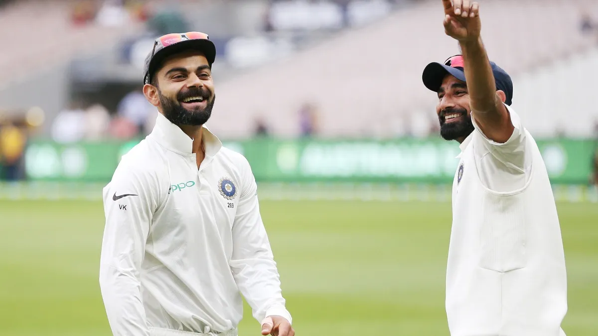Virat Kohli and Mohammed Shami