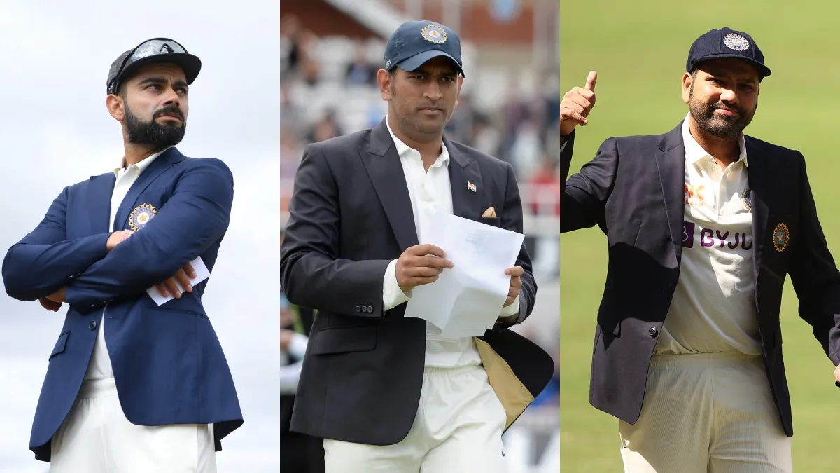 Virat Kohli, Mahendra Singh Dhoni and Rohit Sharma