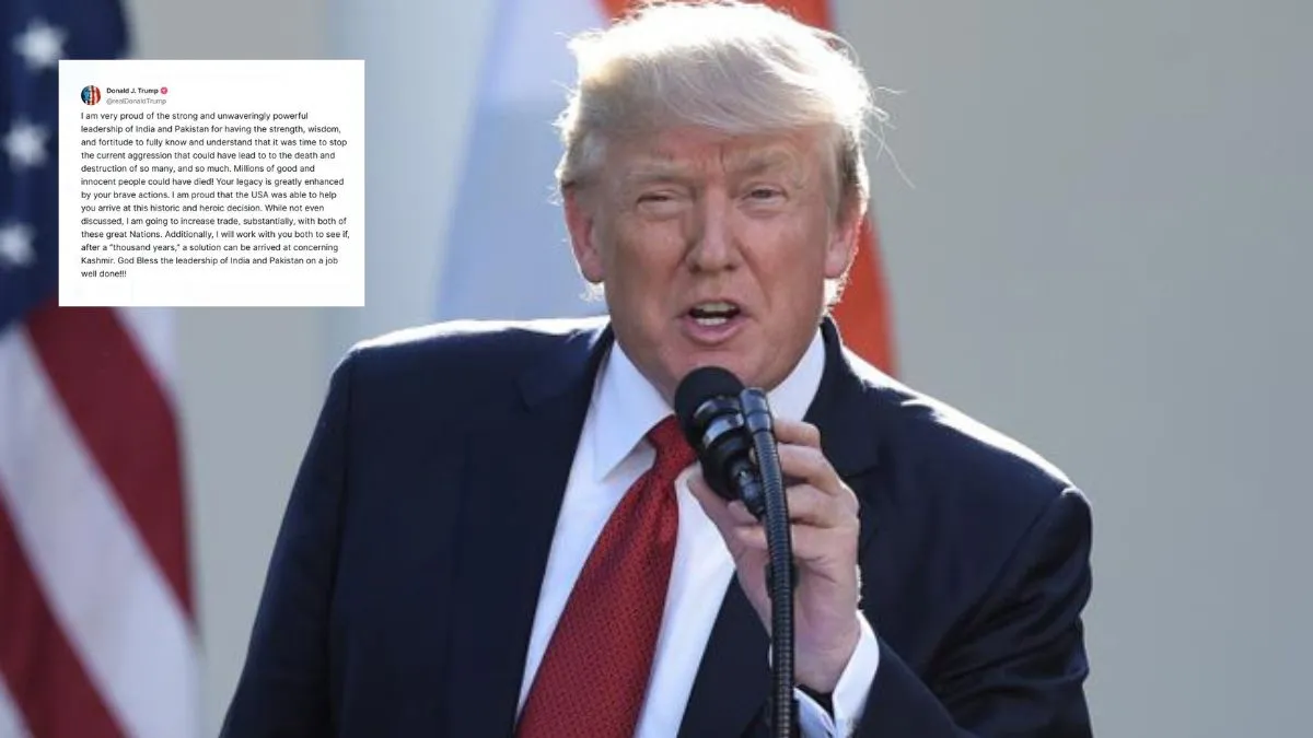Trump said about the solution of Kashmir.