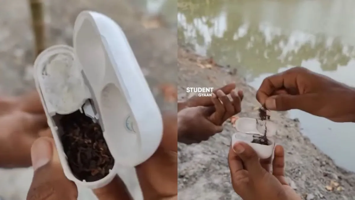 Apple AirPods का ऐसा इस्तेमाल आपने पहले कभी देखा है?- India TV Hindi