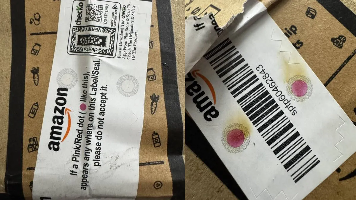 Amazon Pink Label Heat Activated packaging