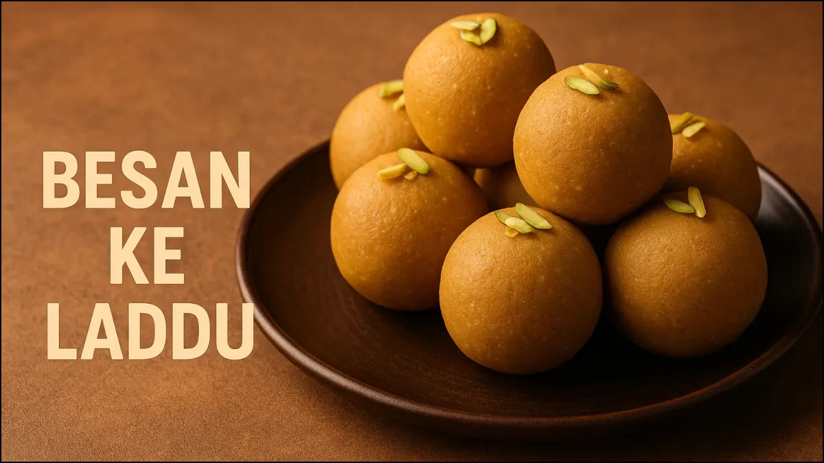 बेसन के लड्डू बनाने की रेसिपी