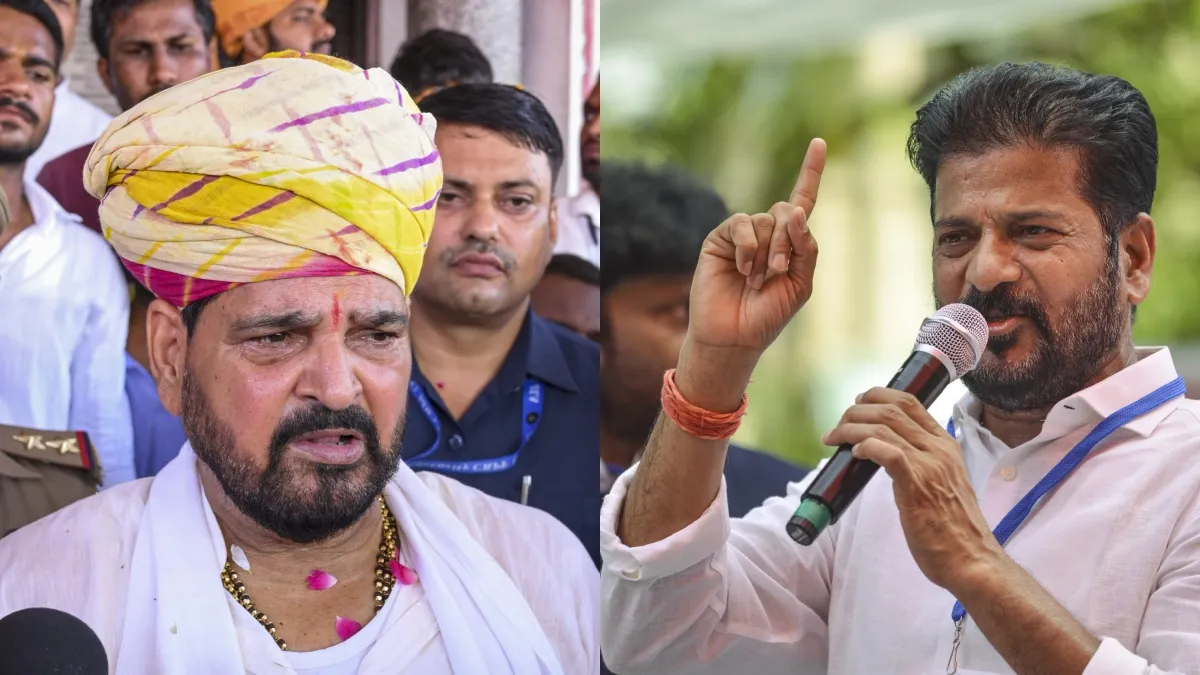 Brij bhushan sharan singh and Revanth reddy