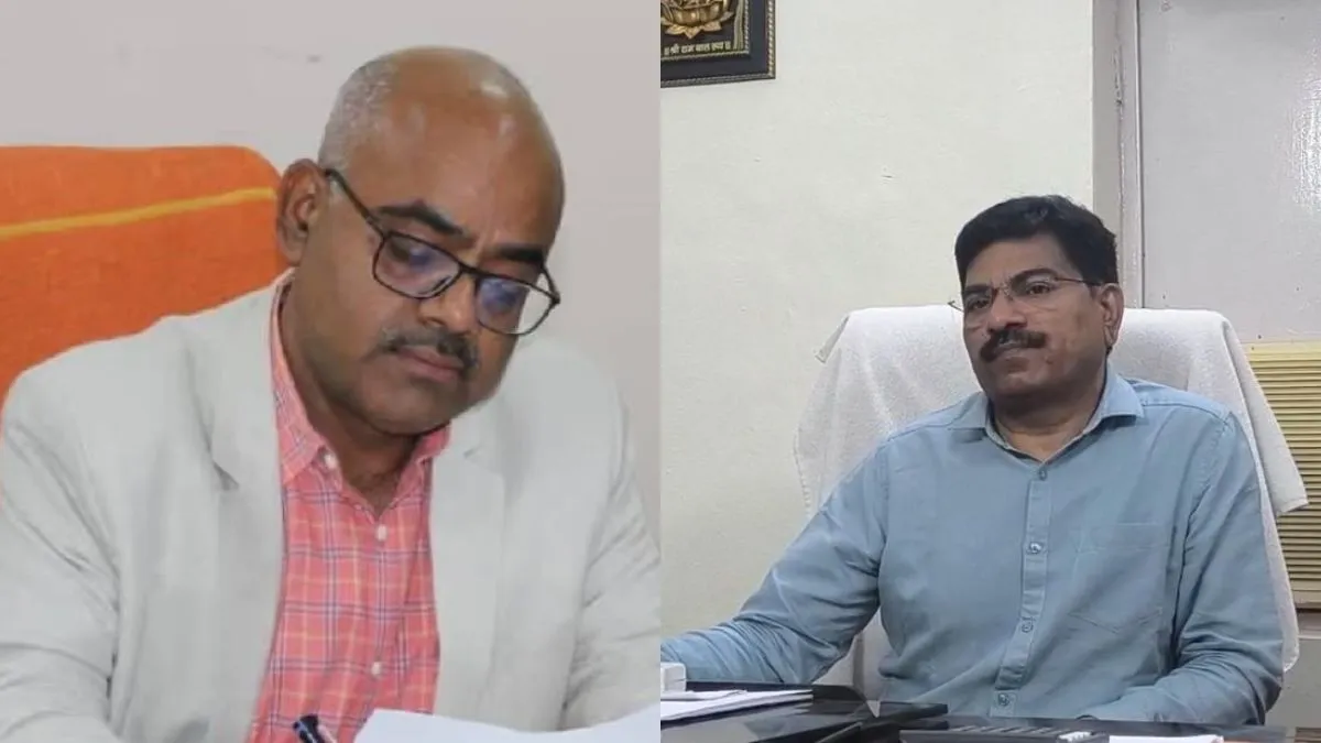 कानपुर के डीएम जितेंद्र प्रताप सिंह और डा हरिदत्त नेमी की फाइल फोटो- India TV Hindi