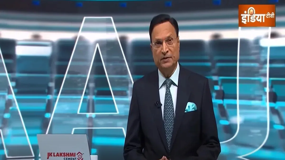 इंडिया टीवी के चेयरमैन एवं एडिटर-इन-चीफ रजत शर्मा।