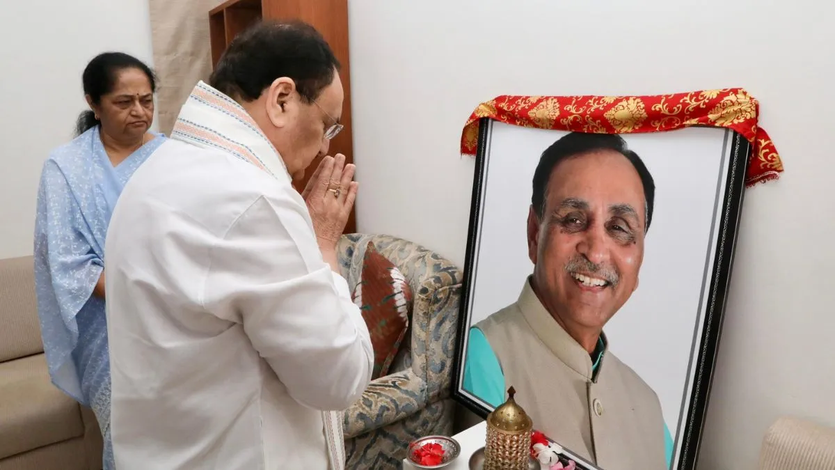 Vijay Rupani death, Ahmedabad plane crash, JP Nadda tribute- India TV Hindi