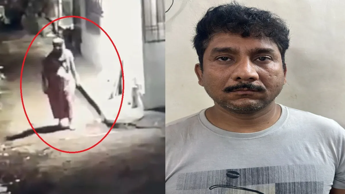 महिला के वेश में चोरी करने वाला शख्स गिरफ्तार- India TV Hindi
