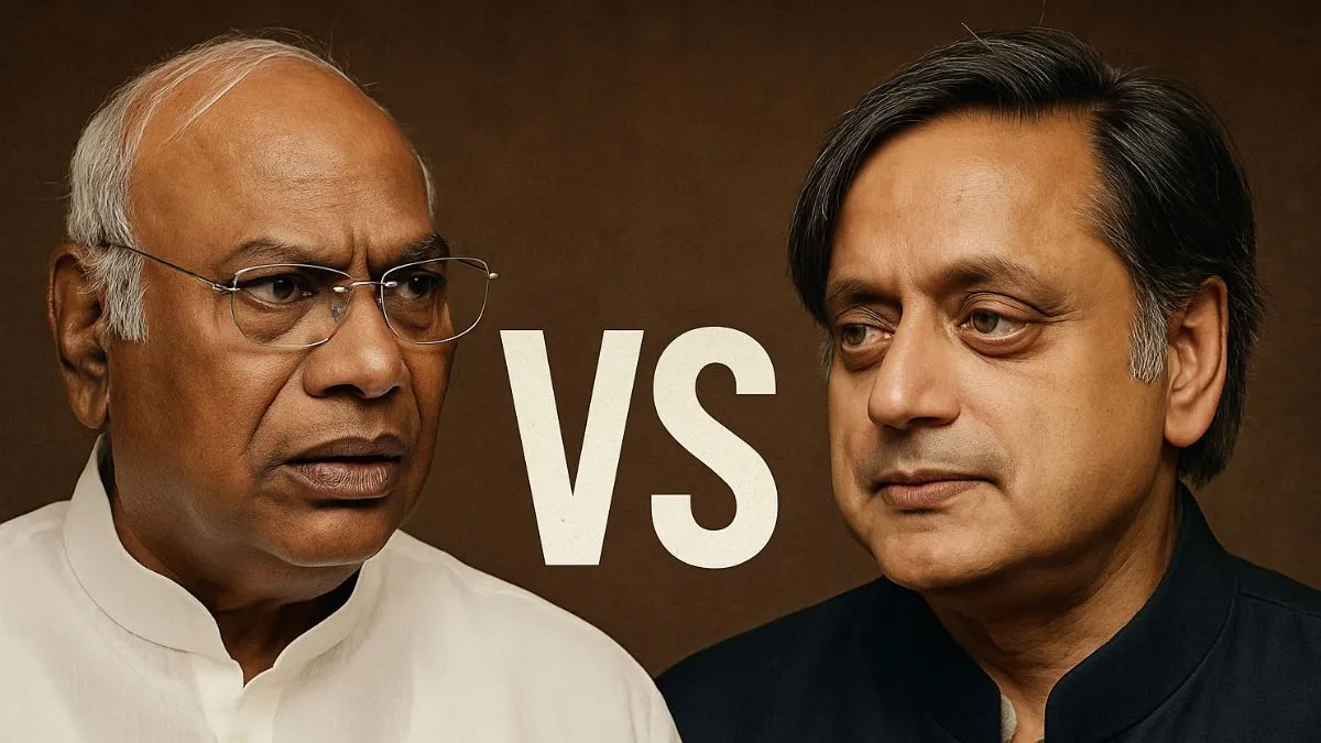 Mallikarjun Kharge, Shashi Tharoor