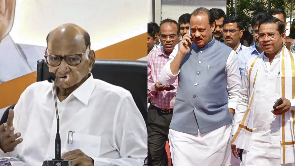 शरद पवार और अजित पवार- India TV Hindi