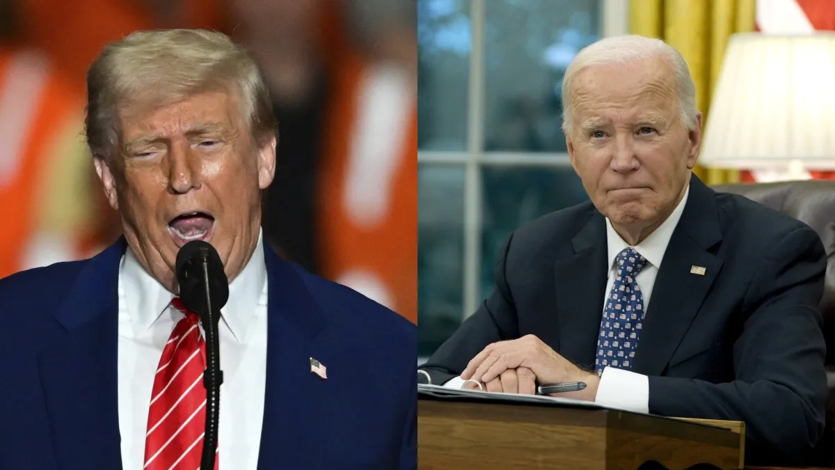 Donald trump and joe biden