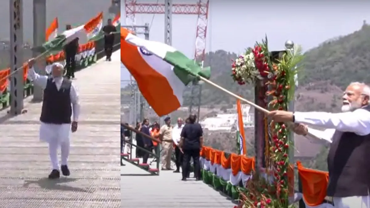 pm modi waves tircolour