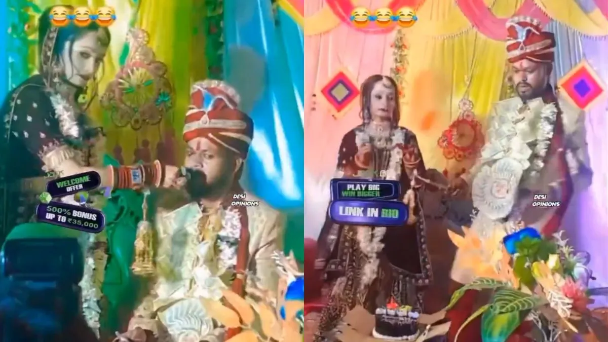 शादी के दौरान दूल्हा-दुल्हन- India TV Hindi