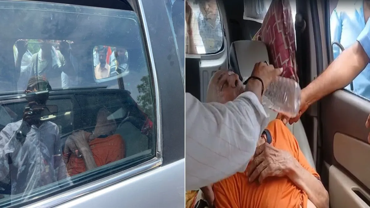 tajmahl elderly man in car- India TV Hindi