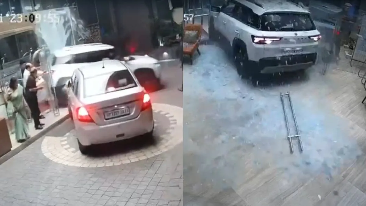 uncontrolled car entered ramada hotel- India TV Hindi