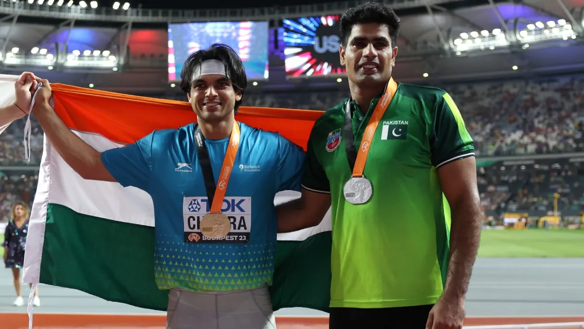 neeraj chopra and arshad nadeem