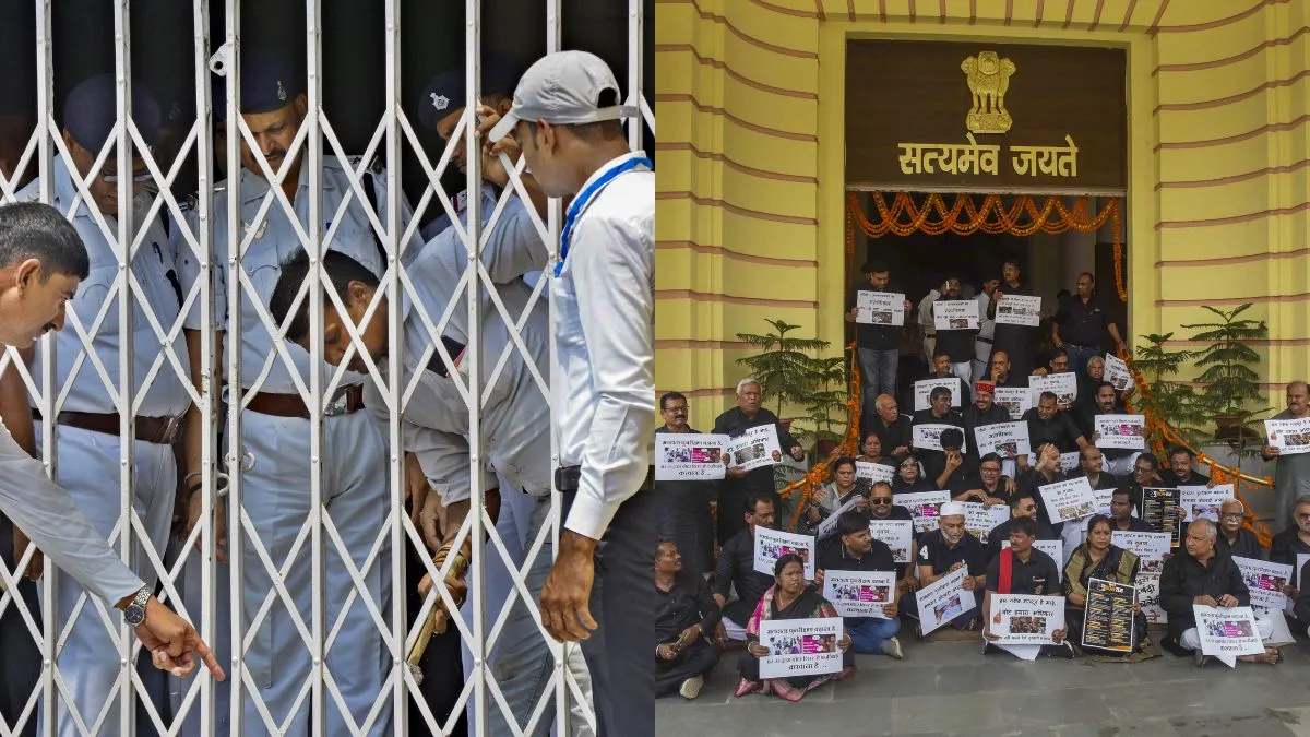 बिहार विधानसभा में भारी हंगामा