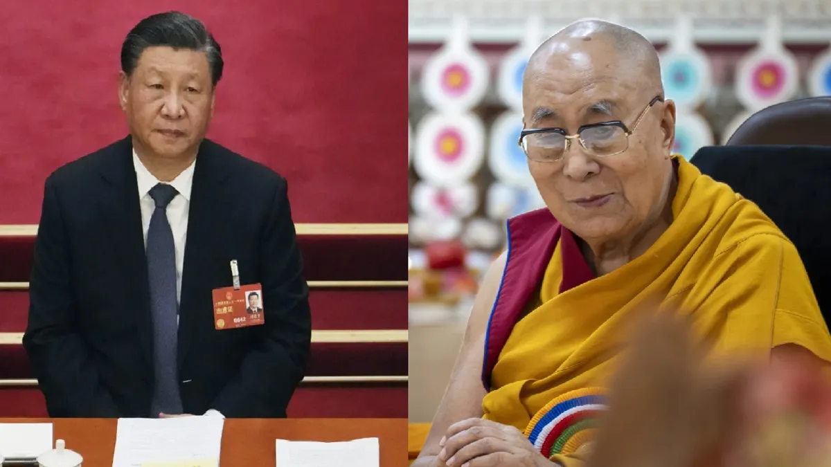 Dalai Lama (R) Xi Jinping (L)