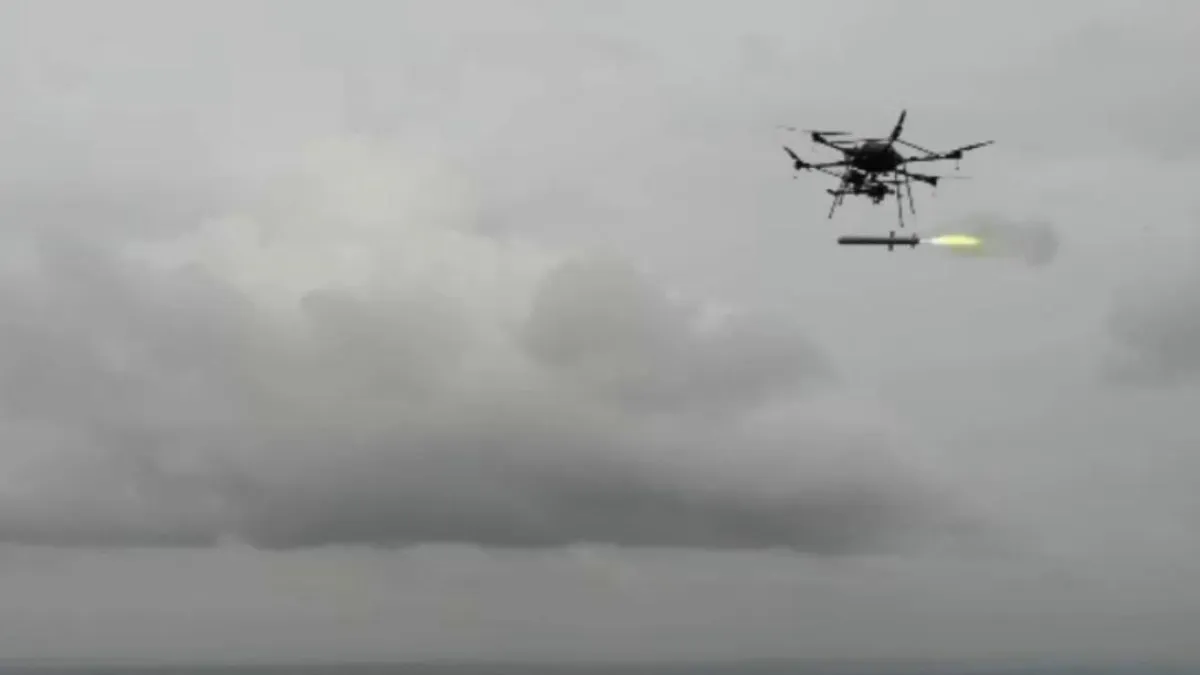 drdo drone Launched Precision Guided Missile
