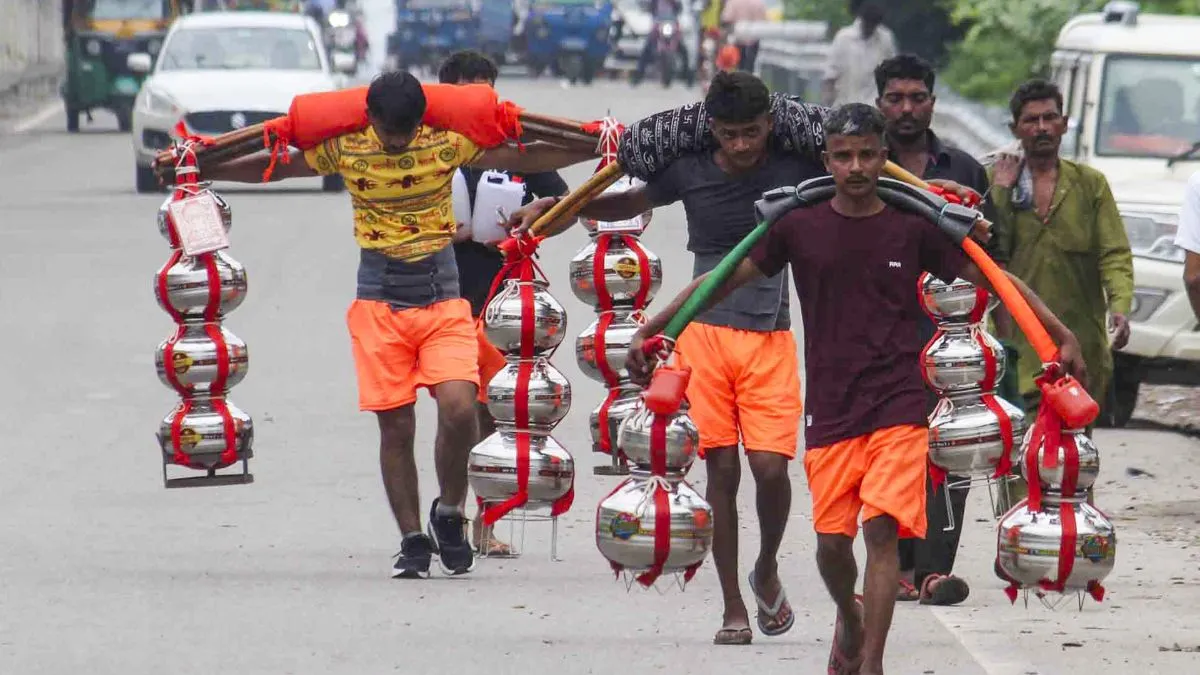 Kanwar Yatra 2025, Sawan month 2025, Haridwar pilgrimage, Shiv devotees
