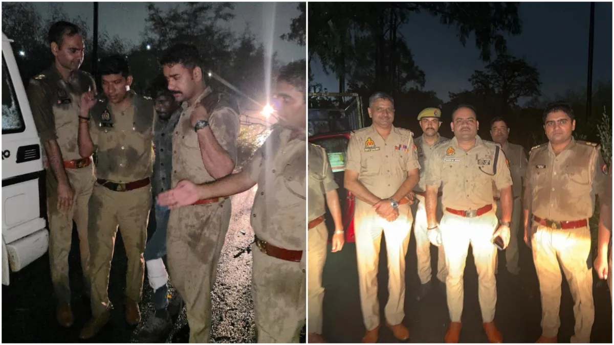 Encounter between Noida Police and criminals 5 arrested including 1 injured criminal