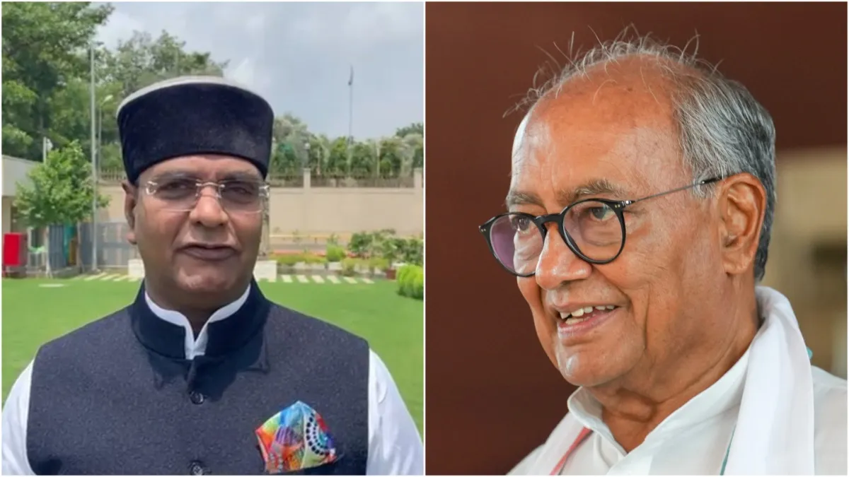 Digvijay Singh raised questions about Kanwar Yatra BJP leader called him a Maulana