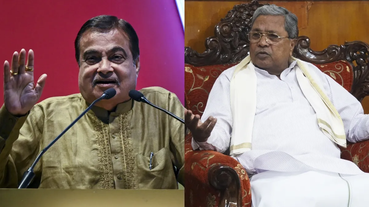 nitin gadkari and Siddaramaiah