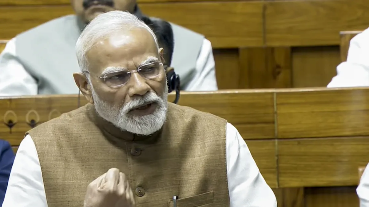संसद में पीएम मोदी