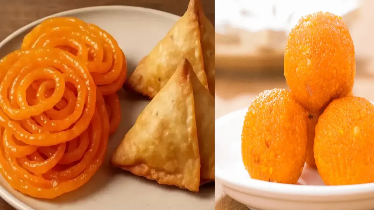 समोसा, जलेबी और लड्डू