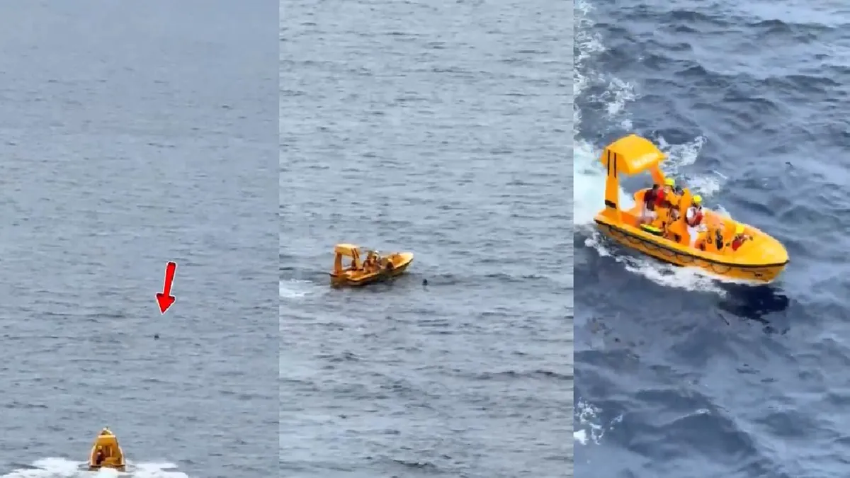 Father Jumps Into Ocean To Save Daughter- India TV Hindi