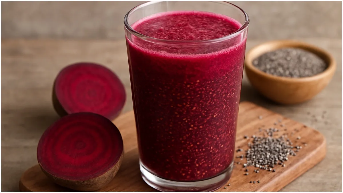 Beetroot and Chia Seeds Juice