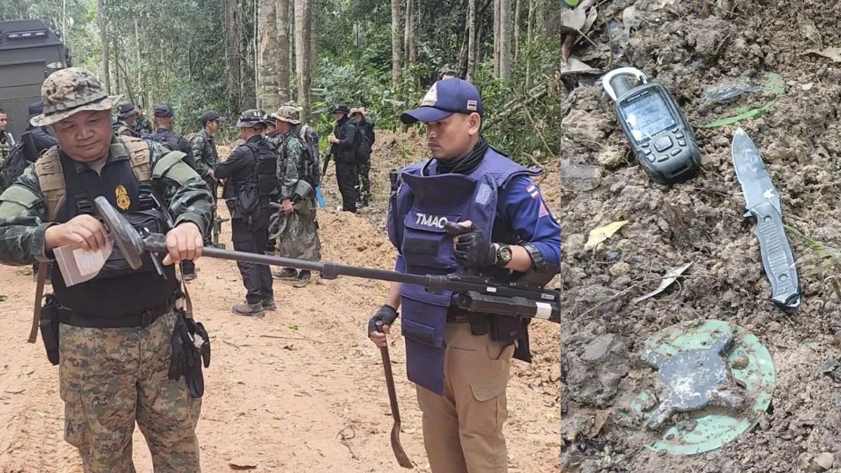 Thailand Cambodia border dispute, landmine blast Thailand soldier