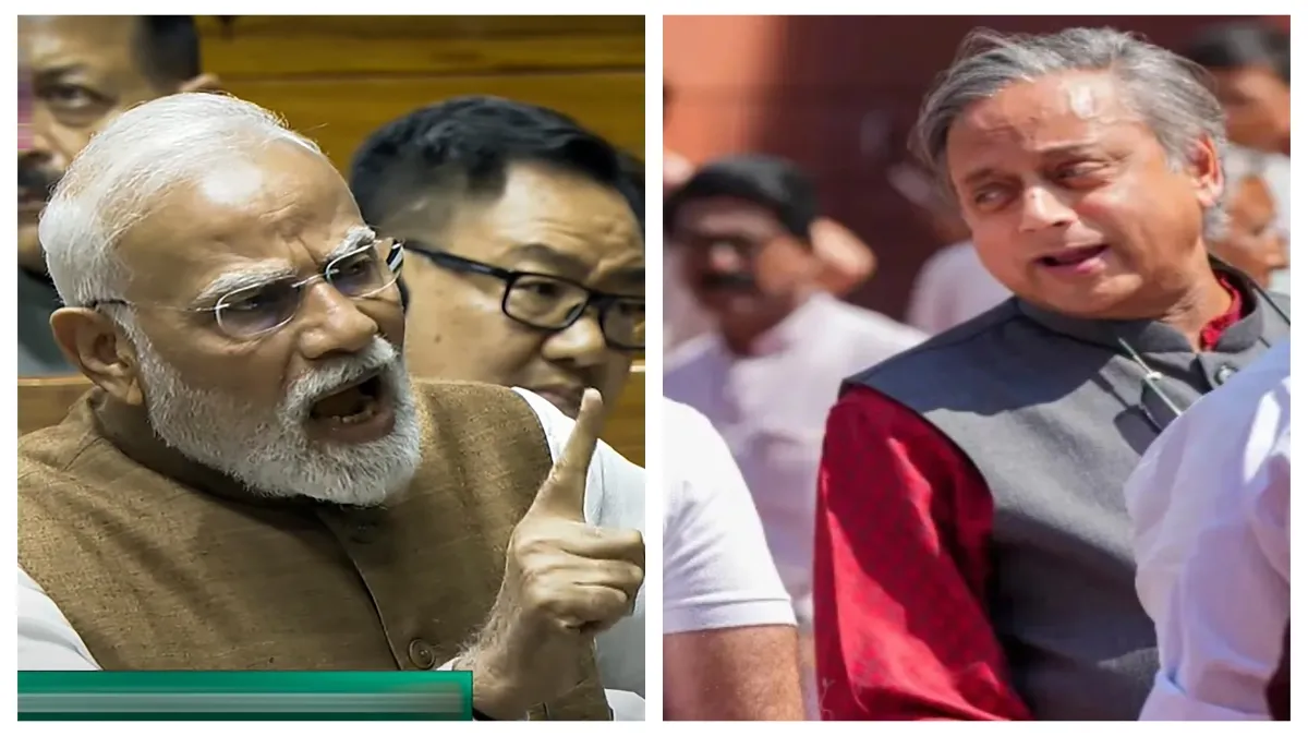 पीएम मोदी और शशि थरूर