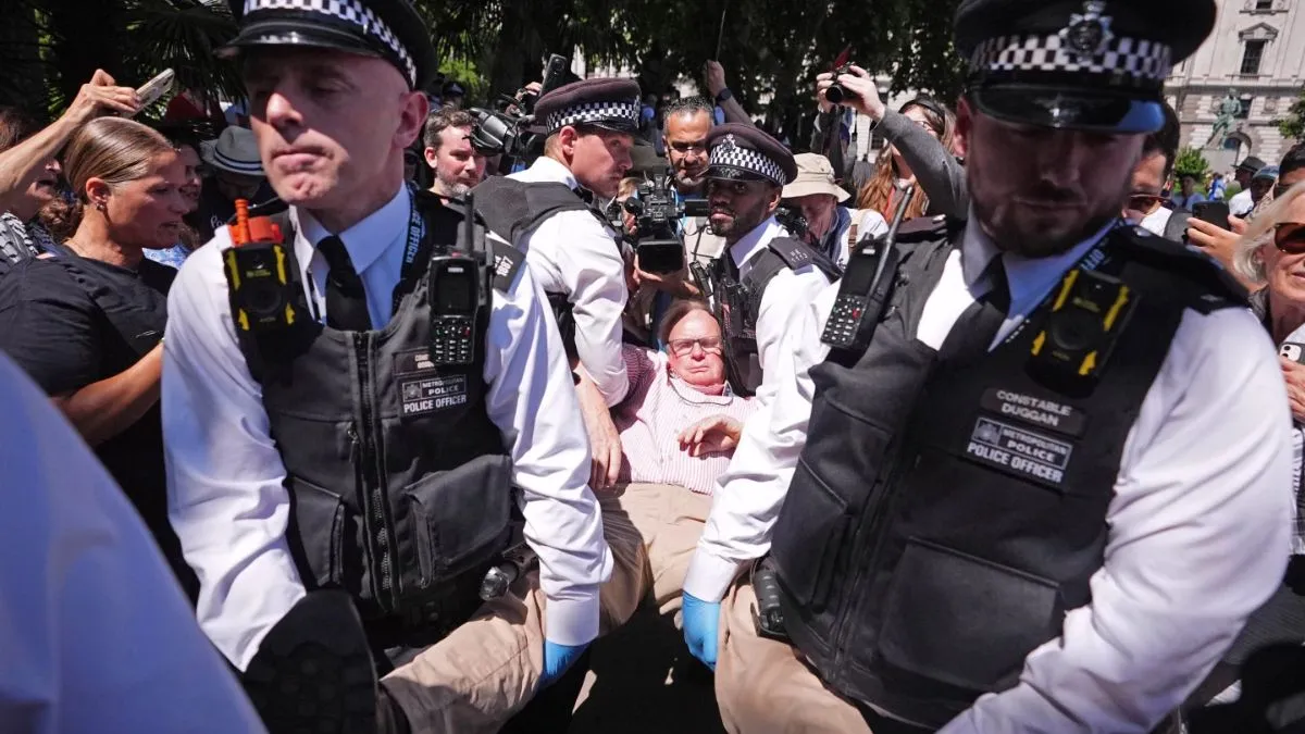 Palestine Action UK, UK protests Palestine, London arrests Palestine Action