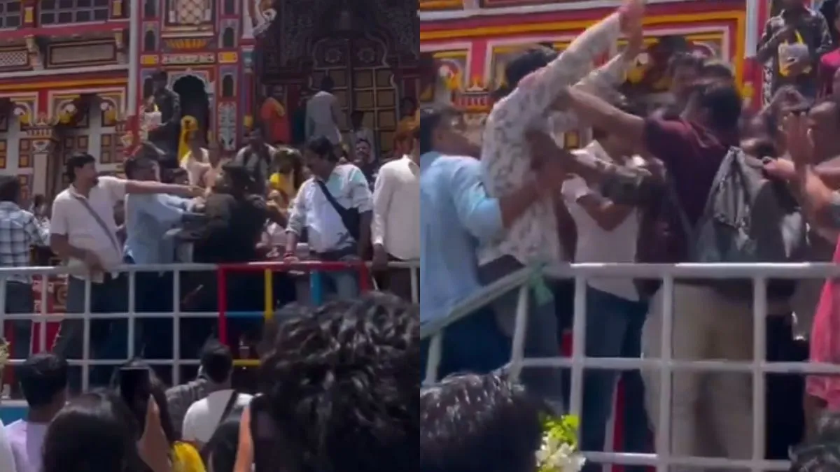 badrinath temple, fight- India TV Hindi