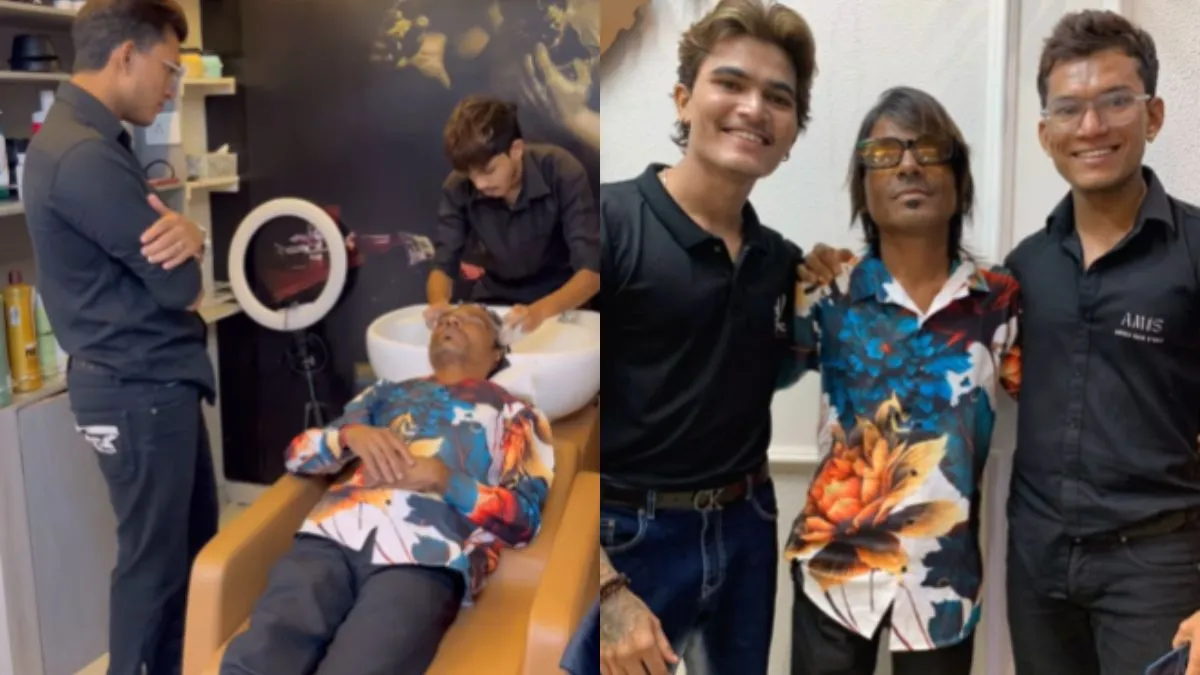 सैलून पहुंचे राजू कलाकार- India TV Hindi