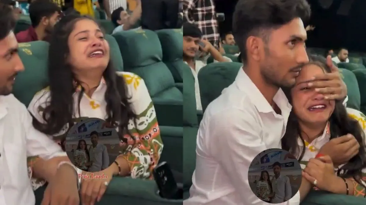 लड़की को चुप कराते नजर आया लड़का- India TV Hindi