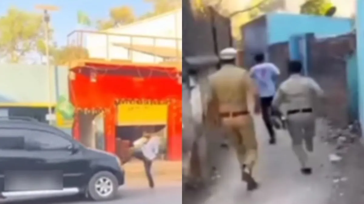 शराबी ने नशे में ले लिया पुलिस से पंगा