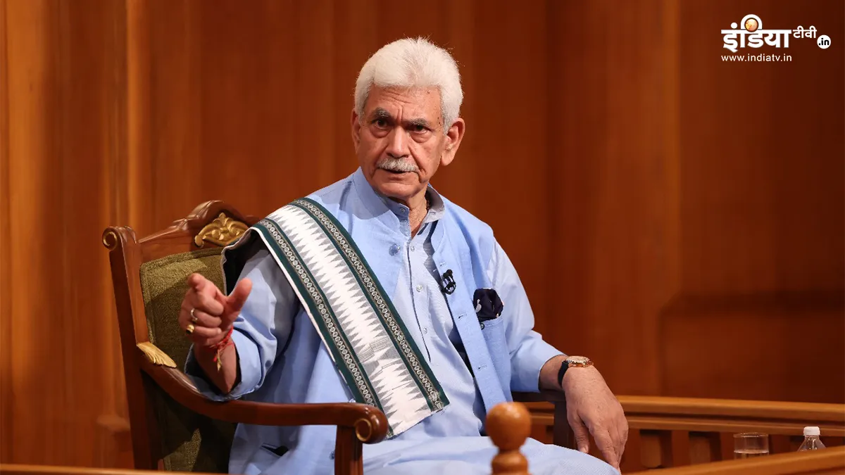 jammu Kashmir lg Manoj Sinha in Aap Ki Adalat interview - India TV Hindi