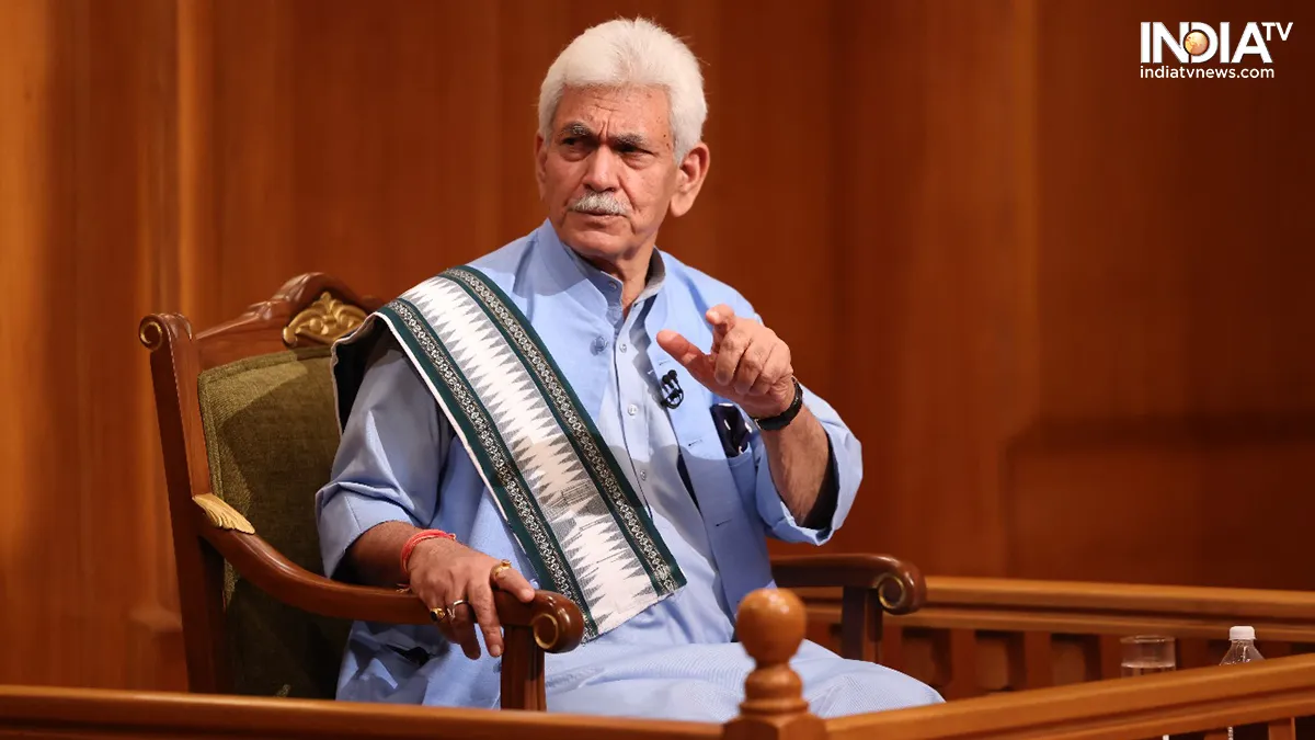 jammu Kashmir lg Manoj Sinha in Aap Ki Adalat interview- India TV Hindi