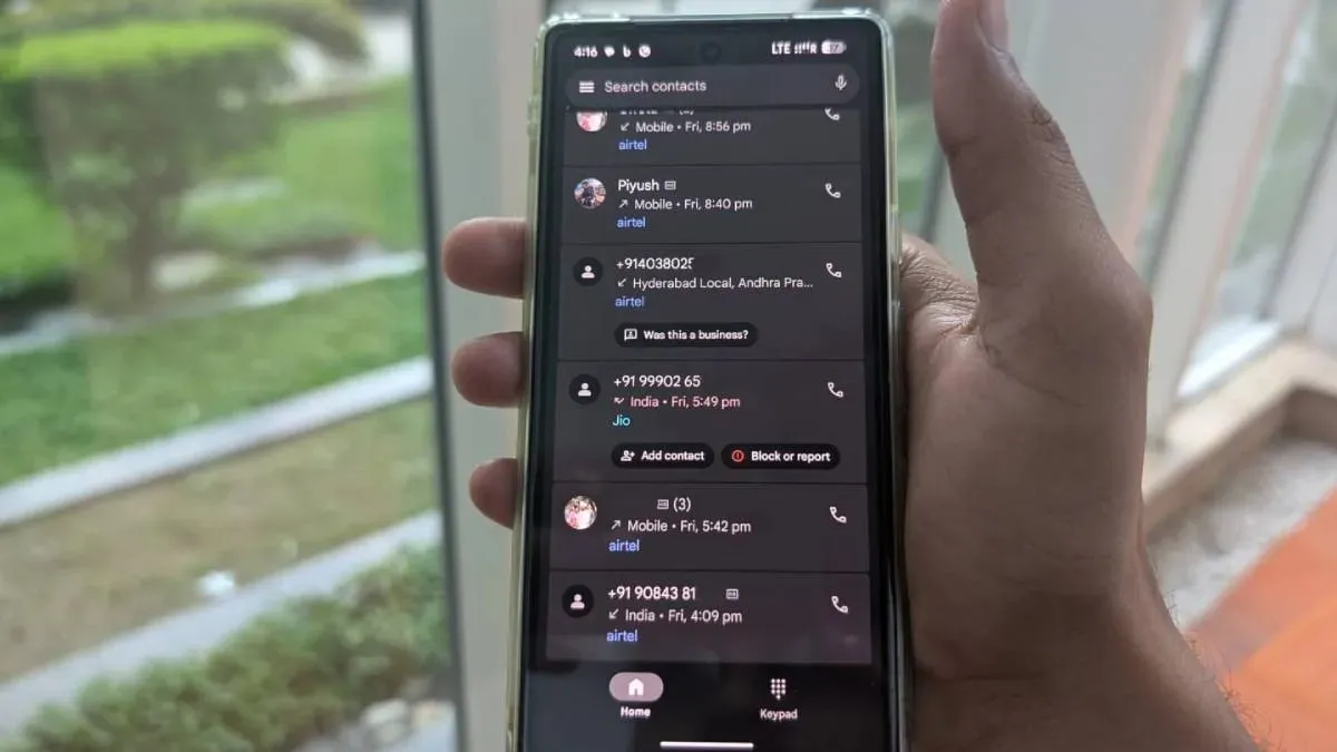 Google Phone app- India TV Hindi