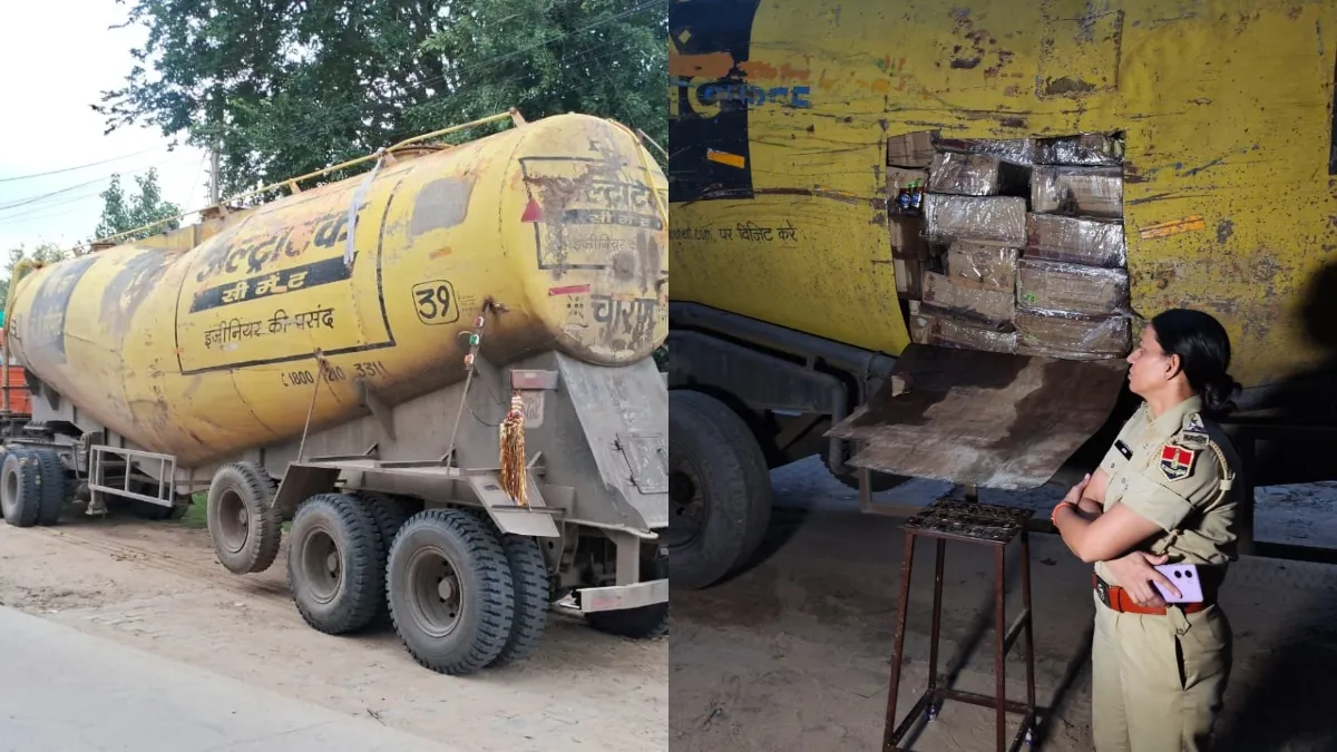 Cement tanker liquor sumugling- India TV Hindi