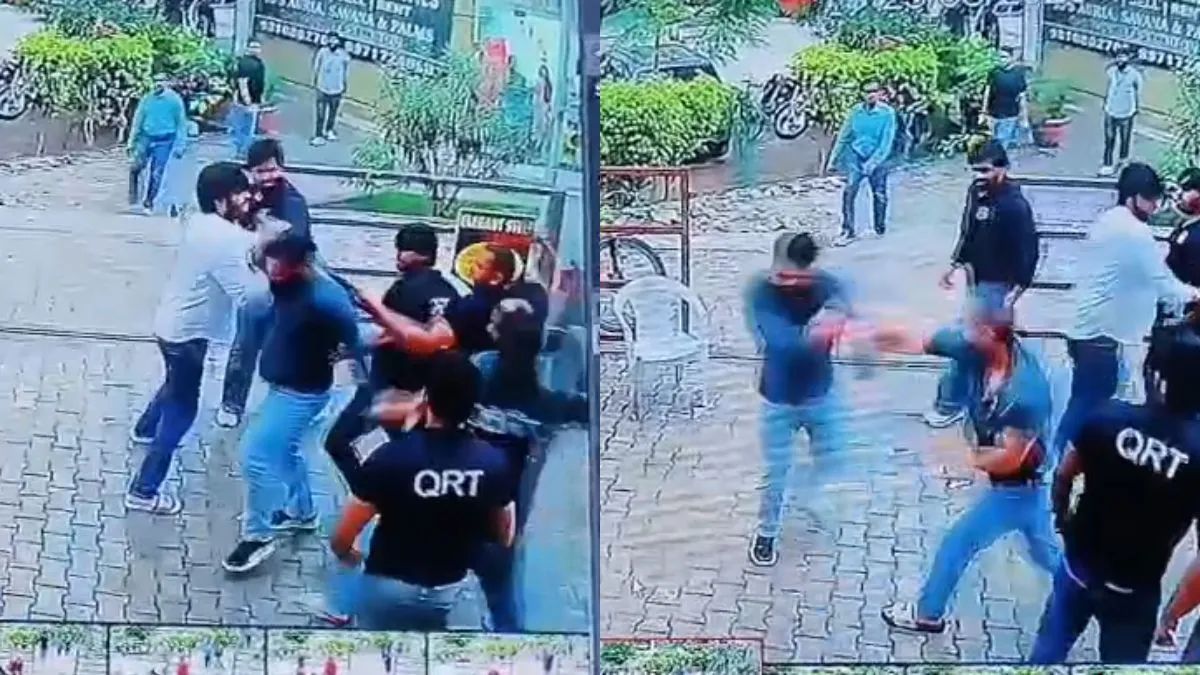 बाउंसरों के दो गुटों में जमकर मारपीट- India TV Hindi