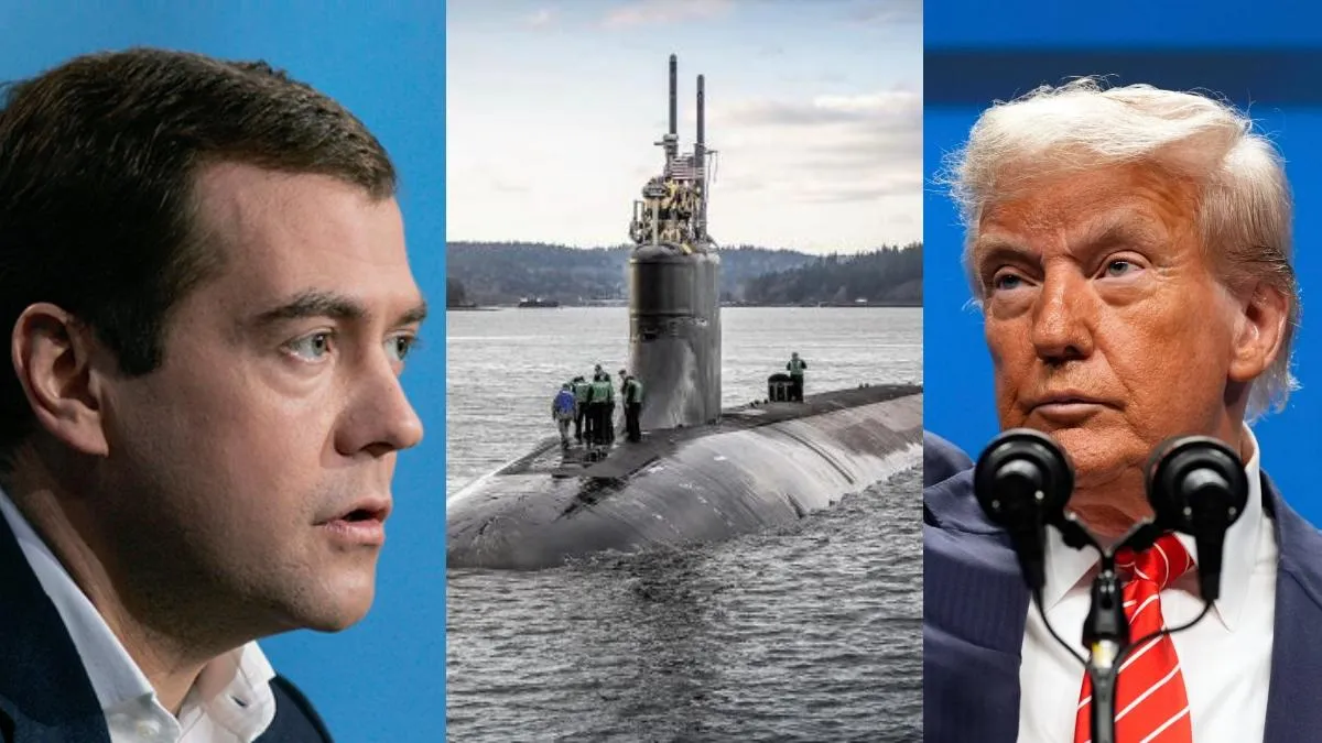 donald trump dimitry medvedev nuclear submarine usa russia