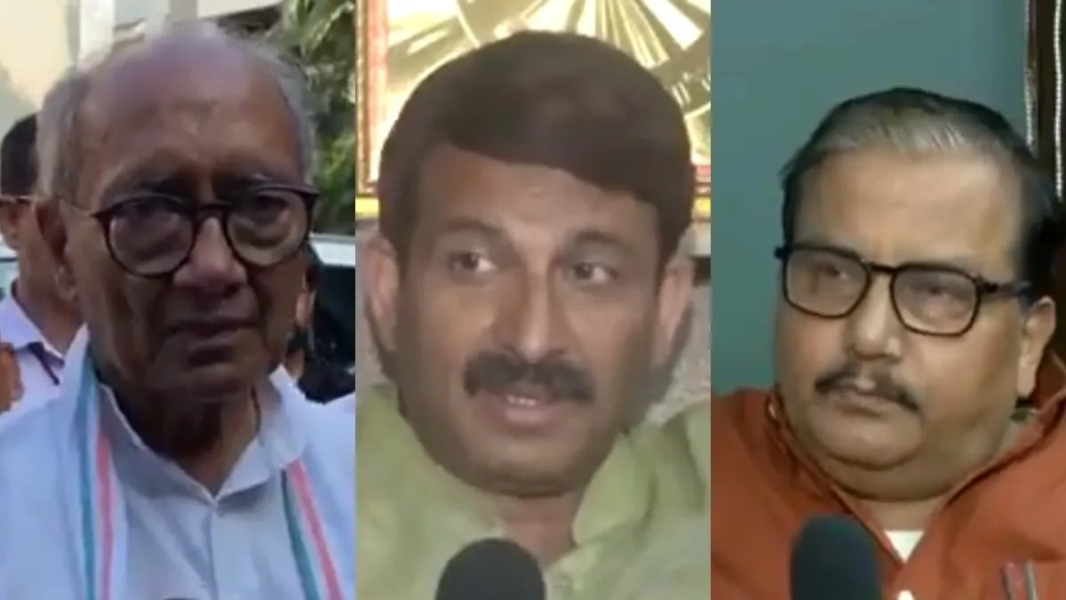 DIGVIJAY SINGH MANOJ TIWARI AND MANOJ JHA- India TV Hindi