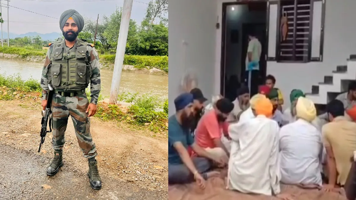 शहीद जवान और शोकाकुल परिजन- India TV Hindi