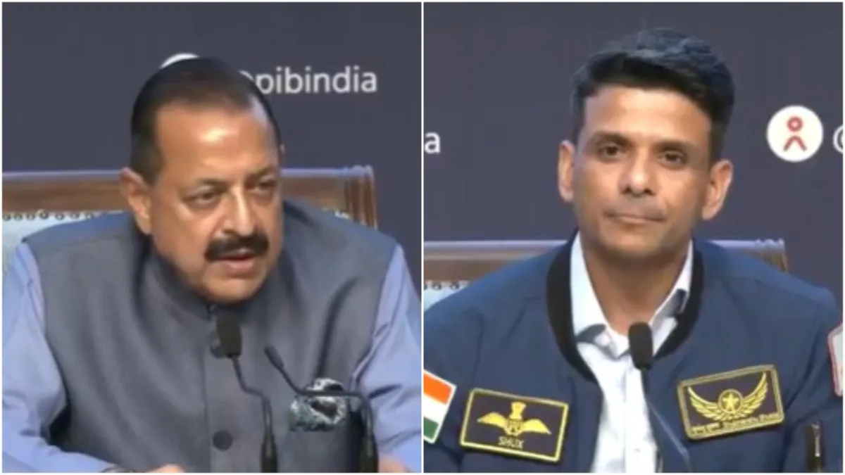 Shubhanshu Shukla in a press conference said Even today India looks better from space than anywhere - India TV Hindi