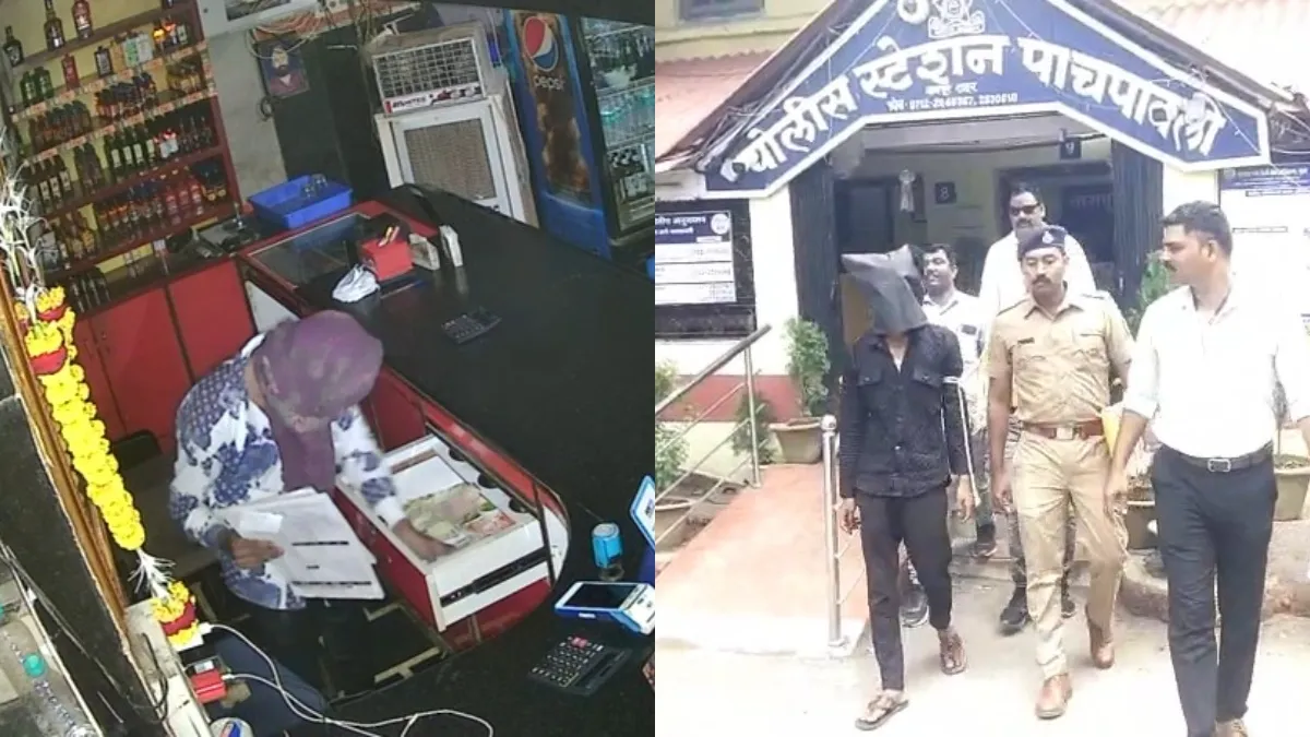 चोरी करते हुए सीसीटीवी में कैद, पुलिस ने किया गिरफ्तार- India TV Hindi