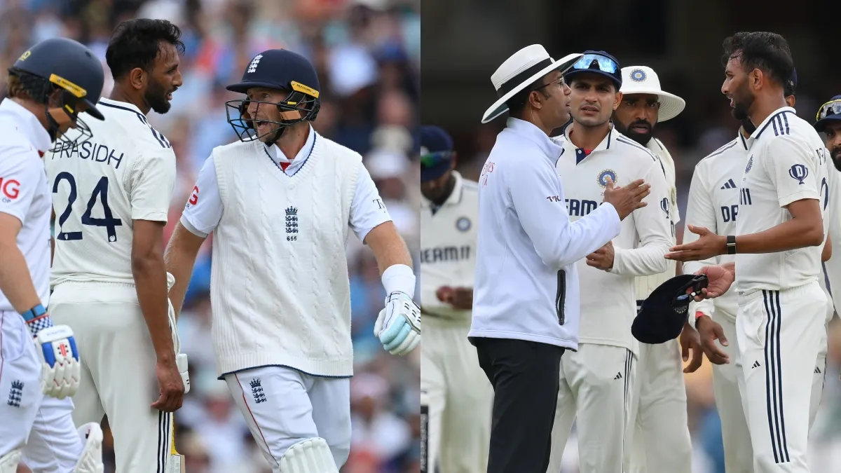 Prasidh Krishna And Joe Root