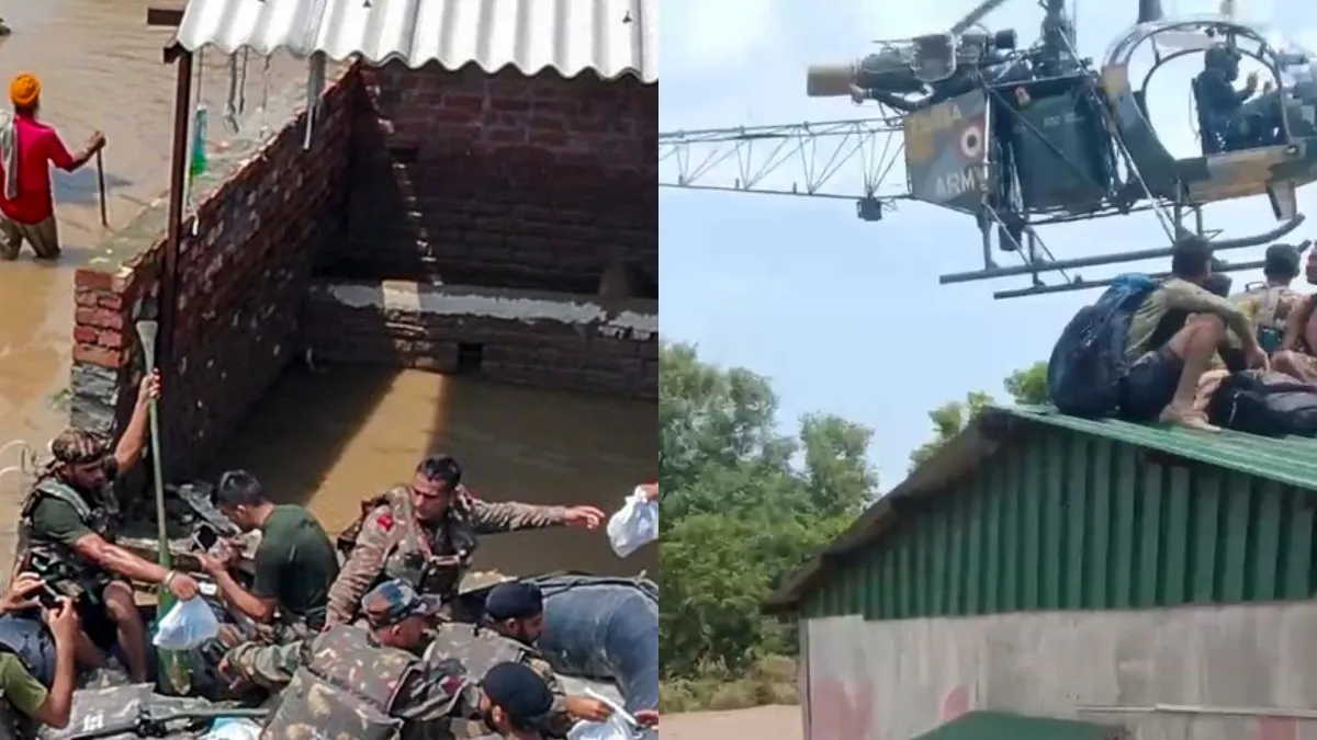 水進入了幾個陸軍和BSF-印度電視印地語的營地